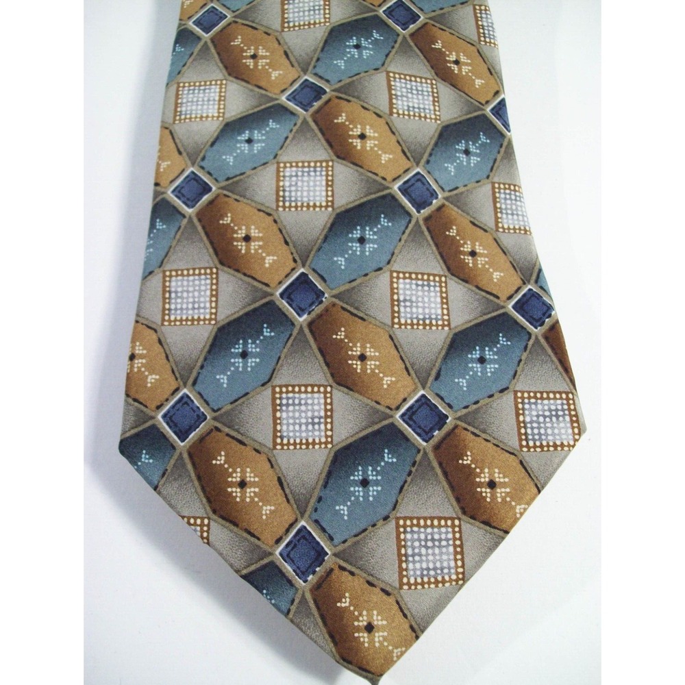Men's Pierre Cardin All Silk Neck Tie, Geometric